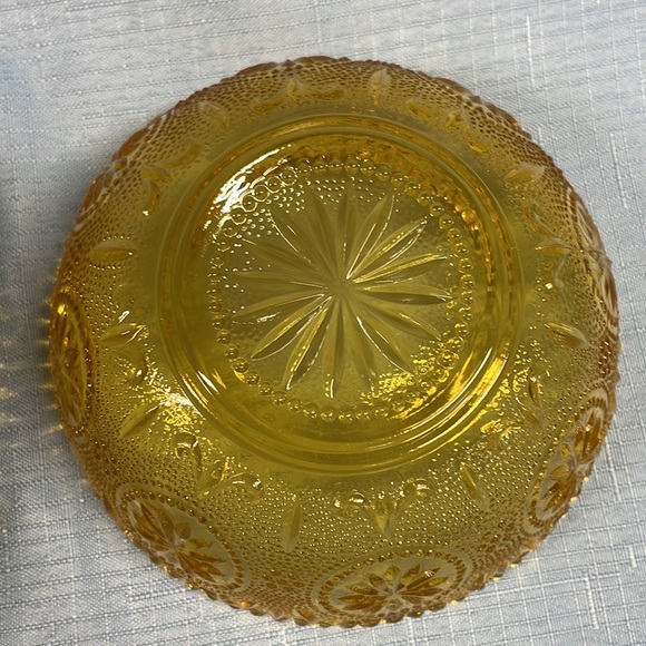 BROCKWAY 9" amber glass serving bowl and 5” bowl Concord - Picture 5 of 7